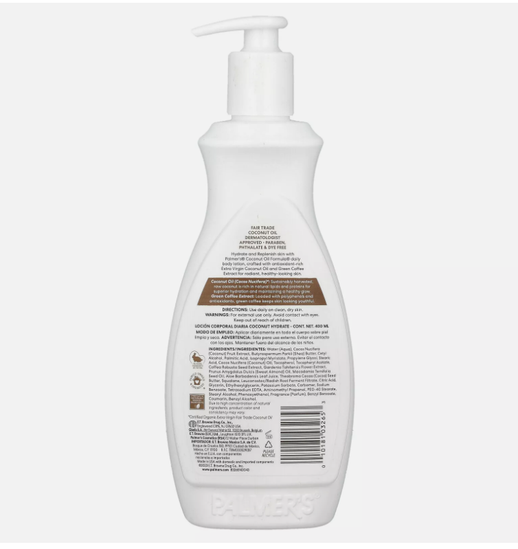 Coconut Hydrate, Daily Body Lotion, 13.5 fl oz (400 ml)