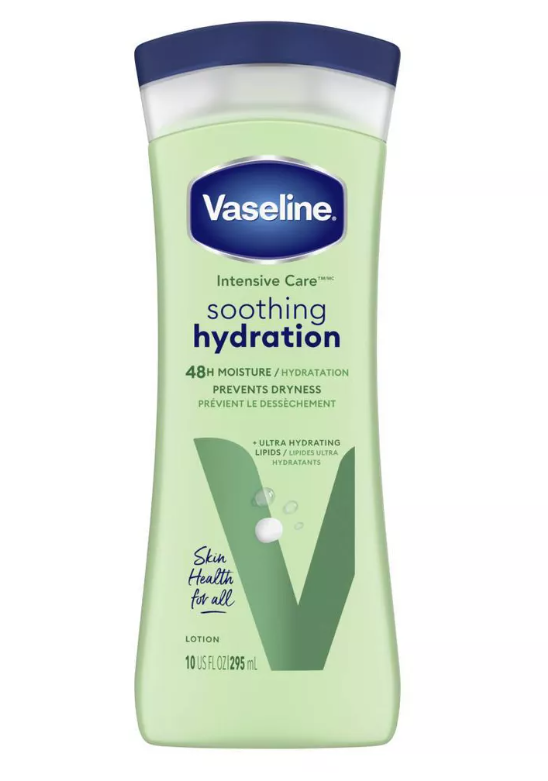 Vaseline Intensive Care Moisturizing Body Lotion with Aloe Vera Soothing Hydration