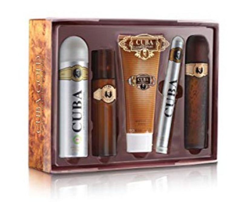 Cuba Gold 5 Piece Gift Set For Men by Fragluxe
