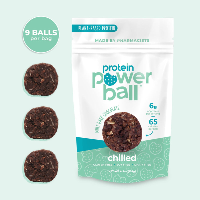 Mint Dark Chocolate Protein Balls by Protein Power Ball - 4.5 oz