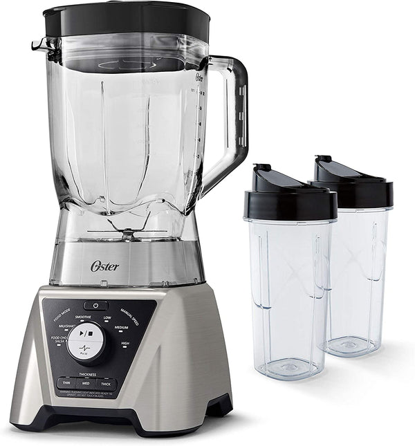 Oster 1200 Watt Pro Blender with Texture Select Settings and 2 Blend-n-go Cups