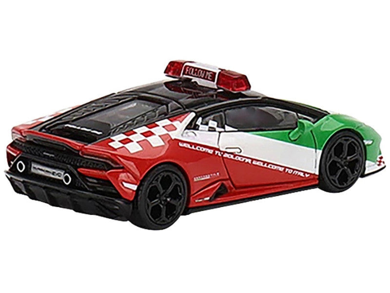 Lamborghini Huracan EVO "Bologna Airport Follow-Me Car" (2020) Limited Edition to 3600 pieces Worldwide 1/64 Diecast Model Car by True Scale Miniatures