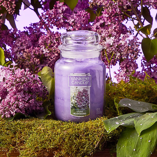 Lilac Blossoms Scented Candle, Large 22 oz. Glass Jar by Yankee Candle