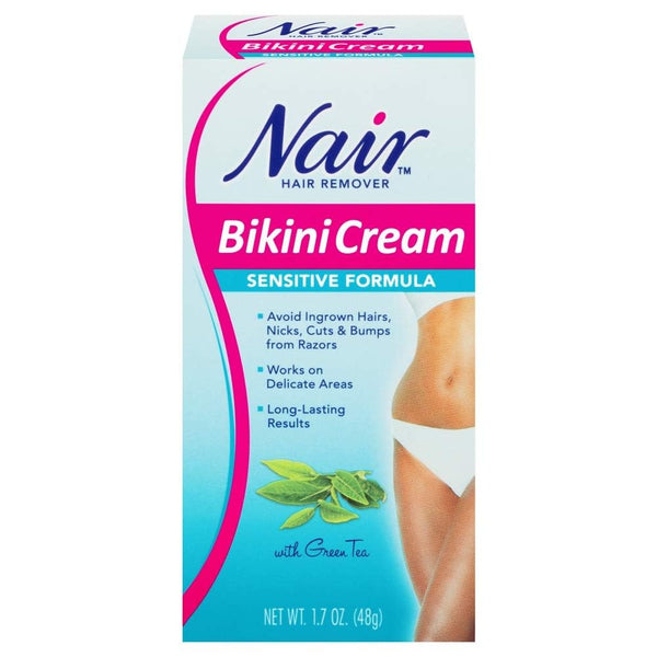 Sensitive Formula Bikini Cream with Green Tea Hair Remover by Nair
