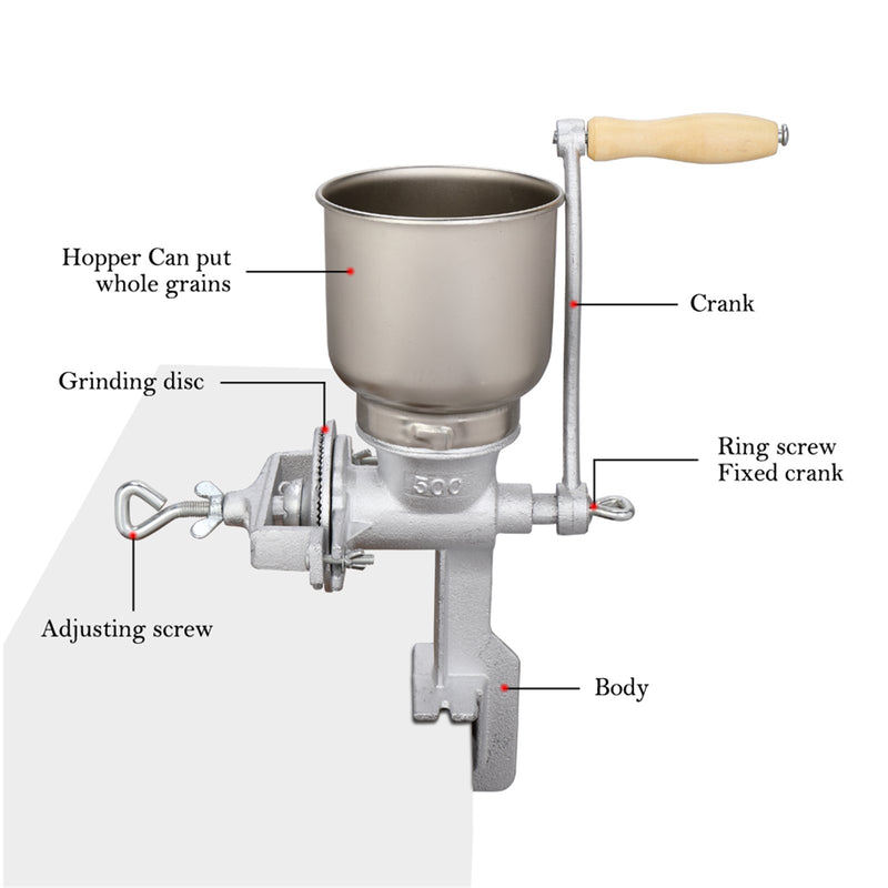 Hand Crank Grain and Nut Mill Grinder