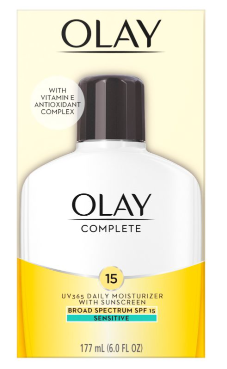 Olay Complete Sensitive, Plus SPF 15 Suncreen, 6 fl. oz. (Pack of 2)