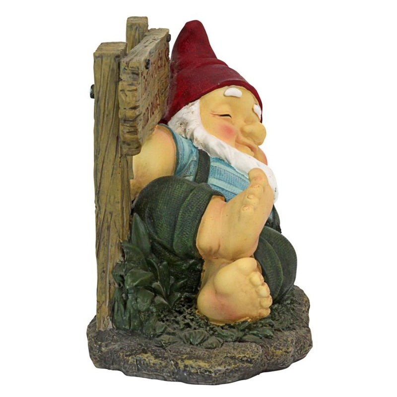 Irving Gnomlin Resting Garden Gnome Statue