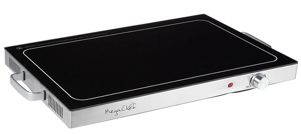 MegaChef Electric Warming Tray, Food Warmer, Hot Plate, With Adjustable Temperature Control