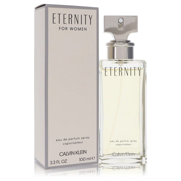 ETERNITY by Calvin Klein Eau De Parfum Spray for Women 3.4 oz