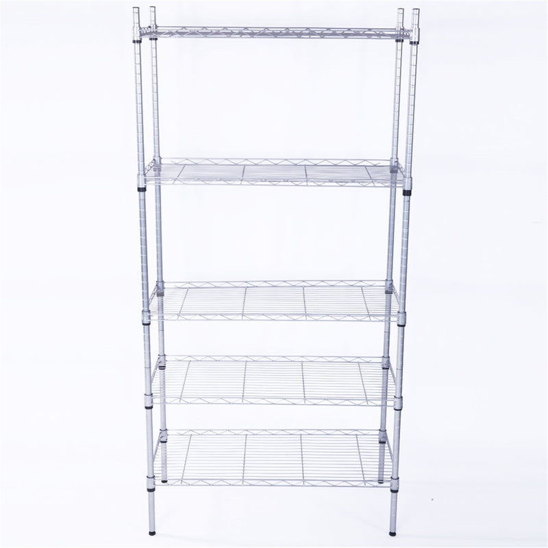 5-Shelf Adjustable;  Heavy Duty Storage Shelving Unit ;  Steel Organizer Wire Rack