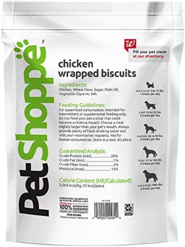 PetShoppe Real Chicken Wrapped Biscuits (25 OZ)