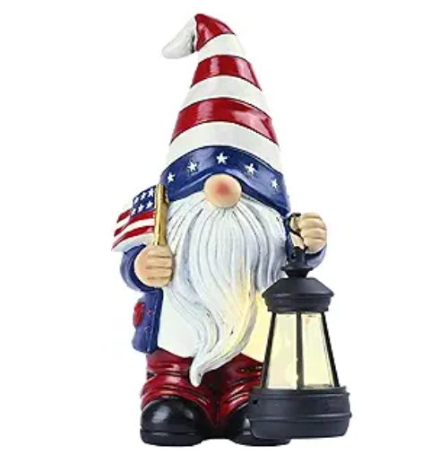 TERESA'S COLLECTIONS 4th of July Patriotic Gnome