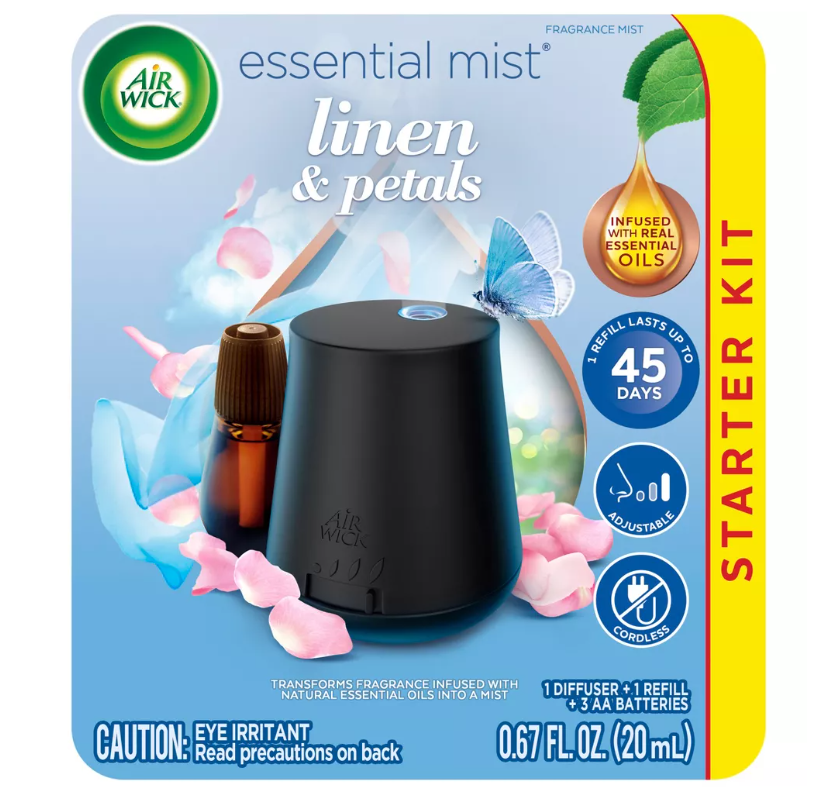 Air Wick Essential Mist Diffuser Kit - Linen - 0.67 fl oz/2ct