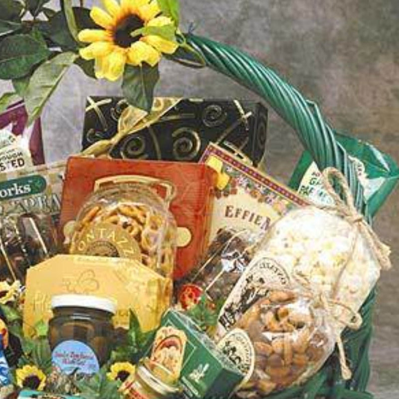 Sunflower Treats Gift Basket (Lg)