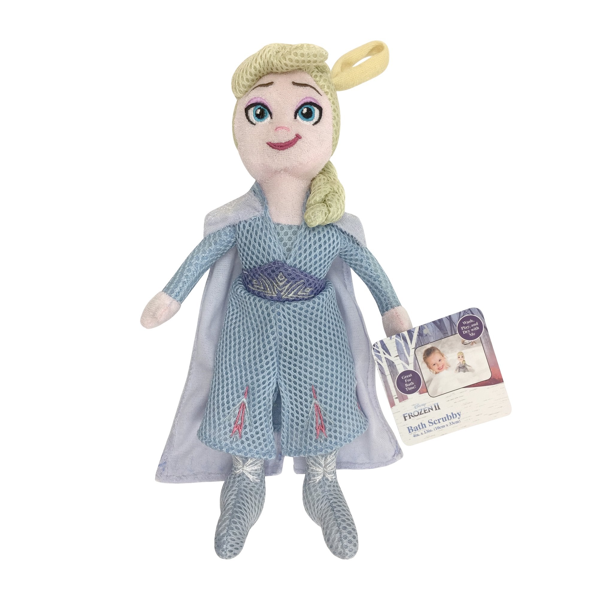 Disney Frozen II Elsa Bath Scrubby and Hello Bello Bubble Bath Set