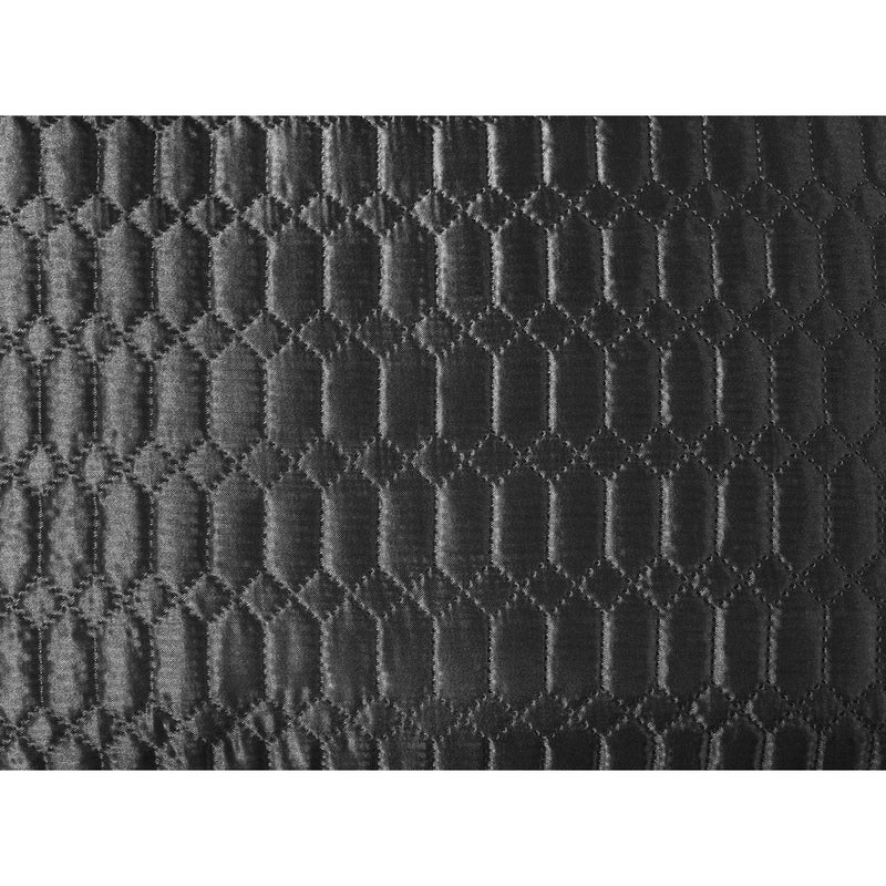 Mainstays Shiny Plush Solid Black Quilt