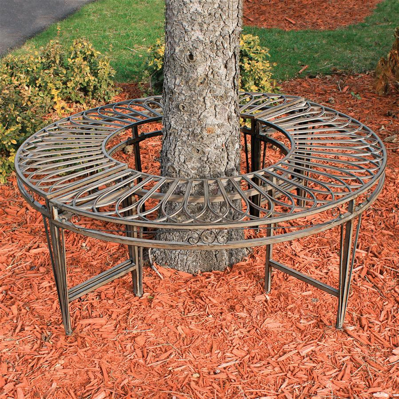 Gothic Roundabout Steel Garden Bench