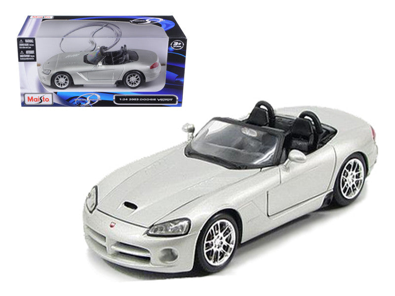 2003 Dodge Viper SRT-10 Silver 1/24 Diecast Model Car