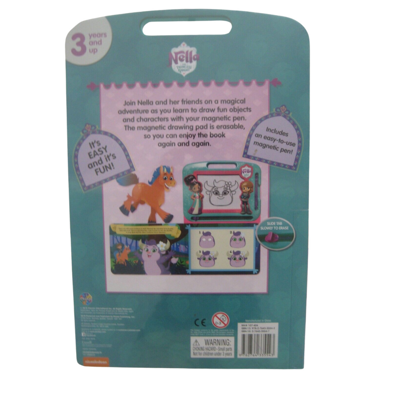 Nickelodeon Nella the Princess Knight Book With Magnetic Erasable Drawing Board