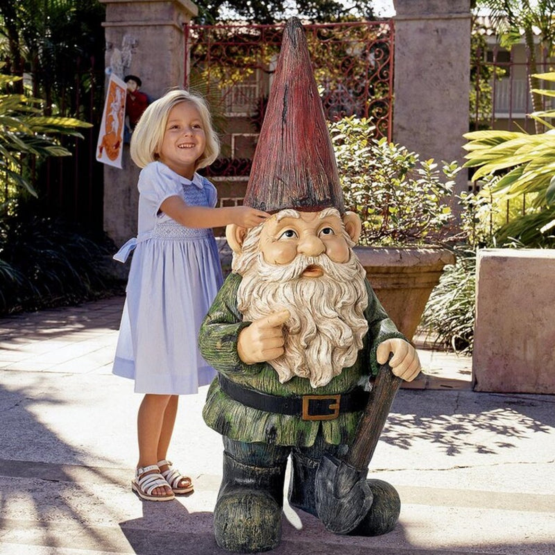 Gigantic 4' Tall Garden Gnome Statue, Gottfried O' Tool