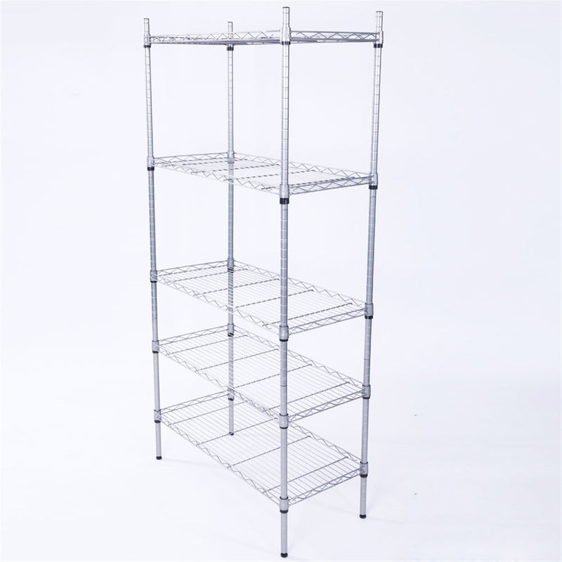 5-Shelf Adjustable;  Heavy Duty Storage Shelving Unit ;  Steel Organizer Wire Rack