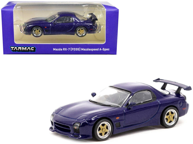 Mazda RX-7 FD3S Mazdaspeed A-Spec RHD (Right Hand Drive) "Global64" Series 1/64 Diecast Model Car by Tarmac Works