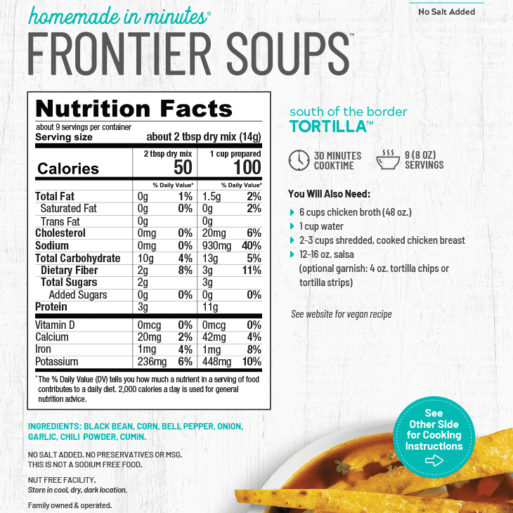 South of the Border Tortilla Soup Mix - Gluten Free