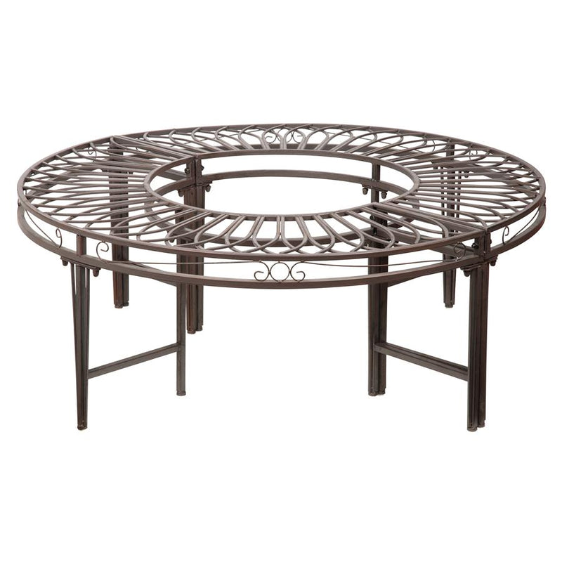 Gothic Roundabout Steel Garden Bench