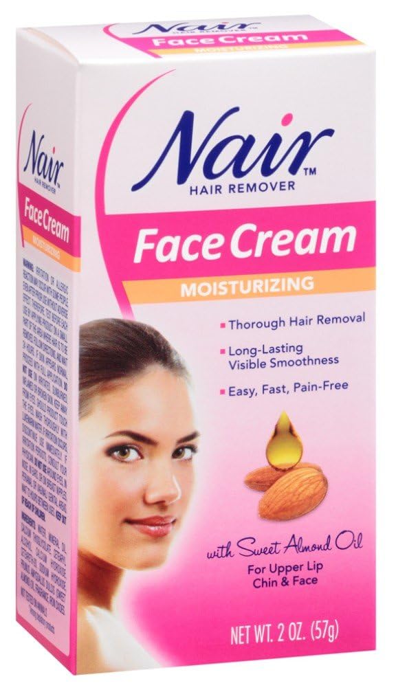 Nair Hair Remover Face Cream Moisturizing, 2 Ounce