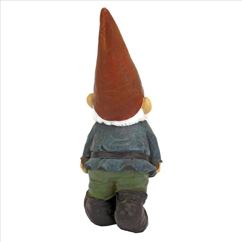 Wheelbarrow Willie Garden Gnome Statue